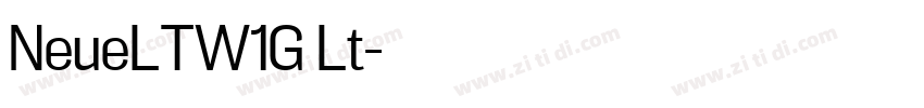 NeueLTW1G Lt字体转换
